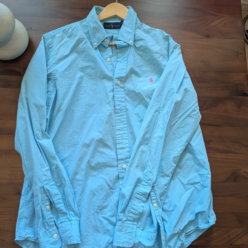 Polo by Ralph Lauren Men's Blue Shirt